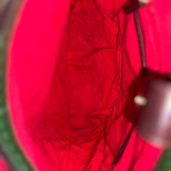 Dooney & Bourke Green and Brown Structured Tote - Picture 8 of 9